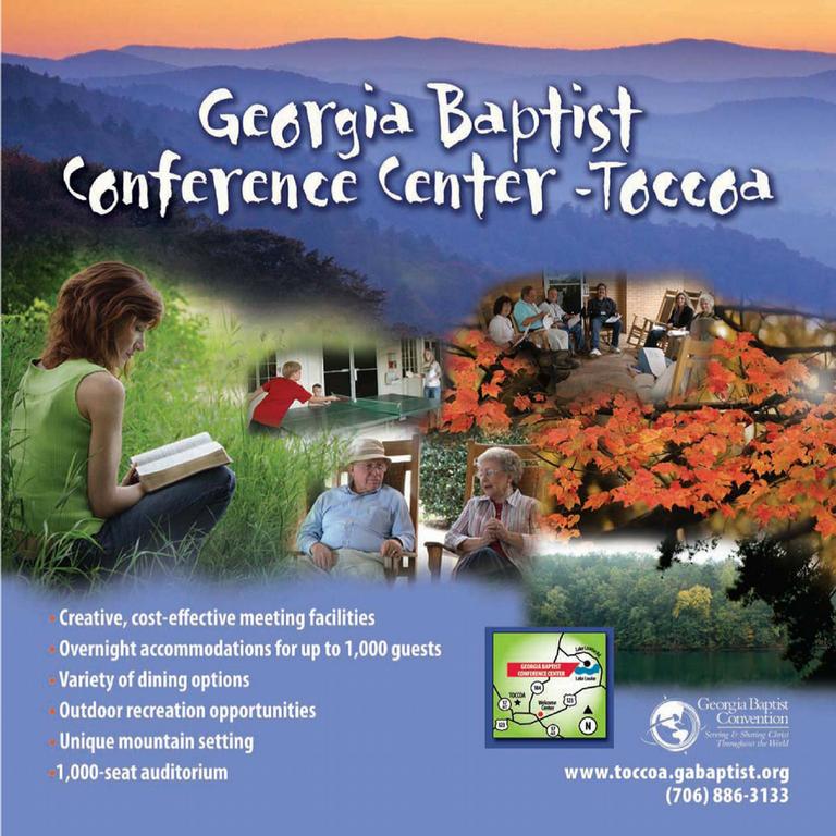 Map and Directions to Georgia Baptist Conference Center in Toccoa, GA 30577